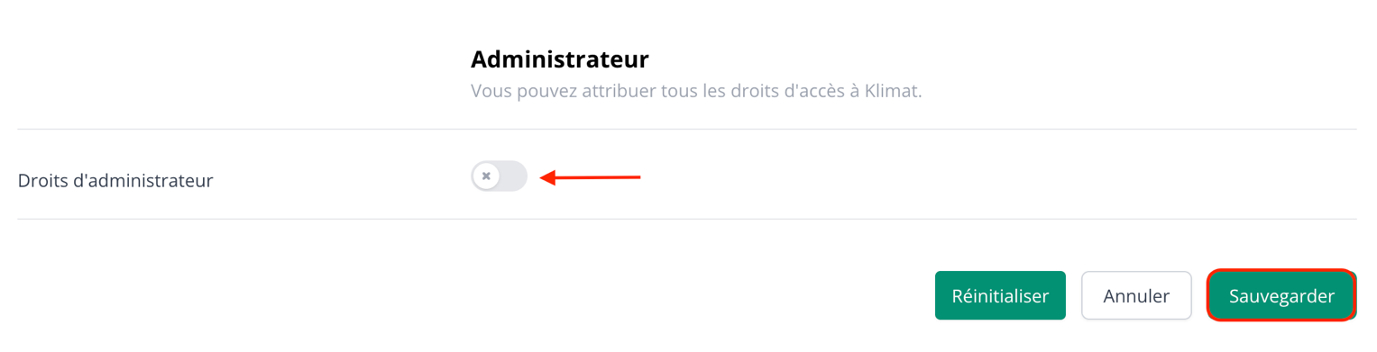 Droits administrateur