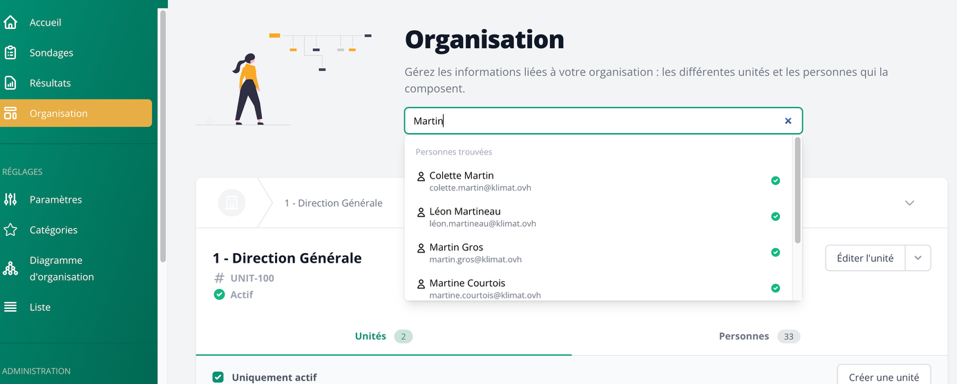 Recherche utilisateur