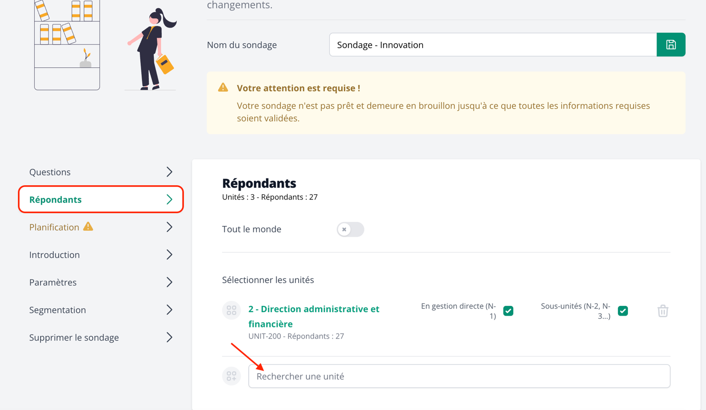 Sélectionner des unités